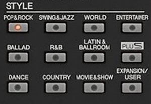 PSR S975 Style Buttons