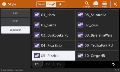 P1 of styles in Europe expansion pack