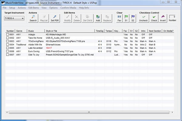 MusicFinderView screen shot