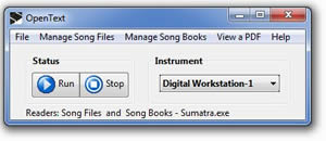 OpenText dialog