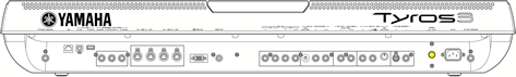 Tyros 3 Back Panel