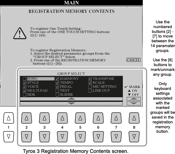 Memory Contents Screen