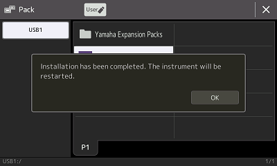 Installation done, ready to restart