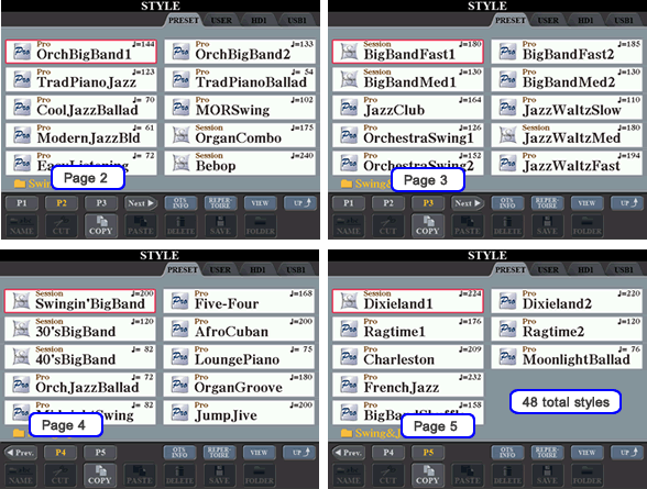 Pages 2 through 4 of SwingJazz category