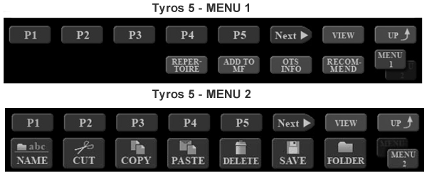 T5 Menu Options
