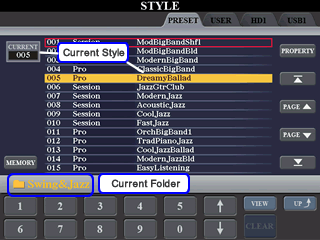View of 1st 15 styles
