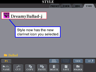 Style icon renamed