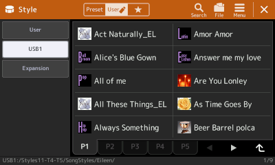 Contents of Eileen folder