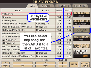 Records sorted by Beat