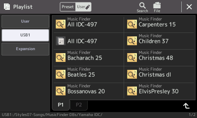 MFDs found in Music Finder DBs folder.