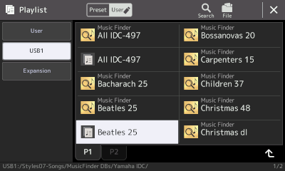 Beatles 25 Playlist created from MFD