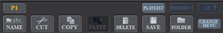 second set of AUDIO menu options