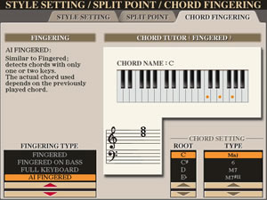 FUNCTION CHORD FINGERING