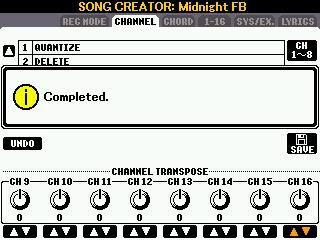 TRANSPOSE completed