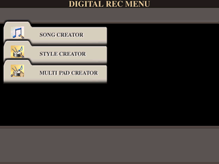 Digital Record Menu
