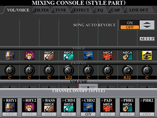 Mixing Console Style Part with everything OFF except CHD2 track.