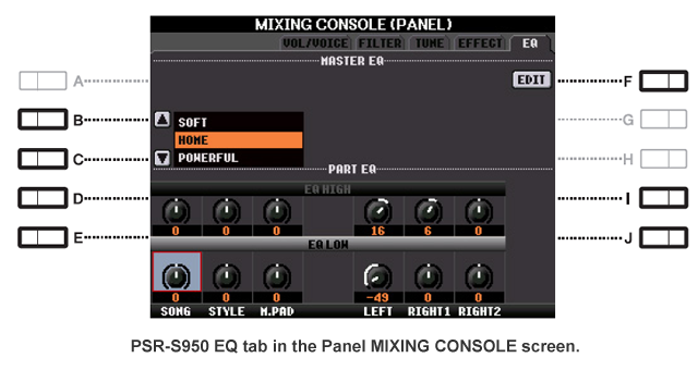 S950 EQ Tab