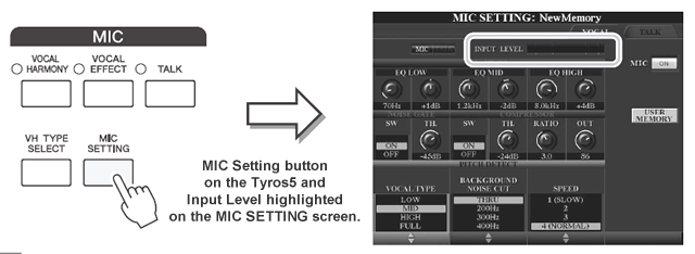 T5 Mic Setting