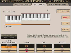 Split Point screen