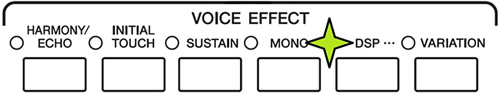 Fig 7 - Voice Effect with DSP light on