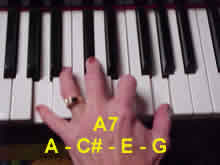 A7 - A C# E G