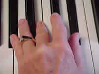 5-3-1 fingers on Ab-B-Eb
