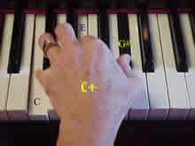 5-3-1 fingers on C-E-G#