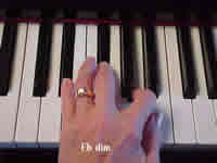 5-3-2 fingers on Eb-Gb-B