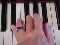 5-3-1 fingers on Eb-Gb-Bb