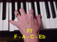 F7 - F A C Eb
