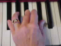 5-3-1 fingers on Gb-Bb-Db