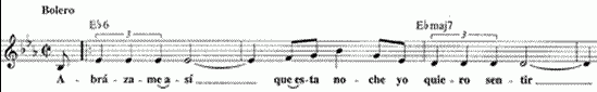 sample line from fake book sheet music