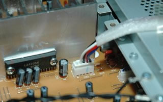 view of speaker connector