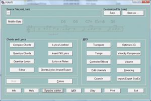 PSR Utility screen shot