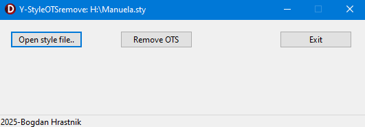 Y-Style OTSremove Screenshot