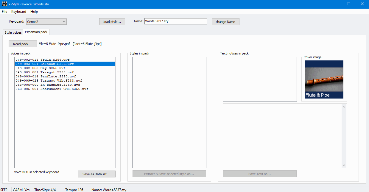 Y-StyleRevoice PPF/PPI pack analysis view