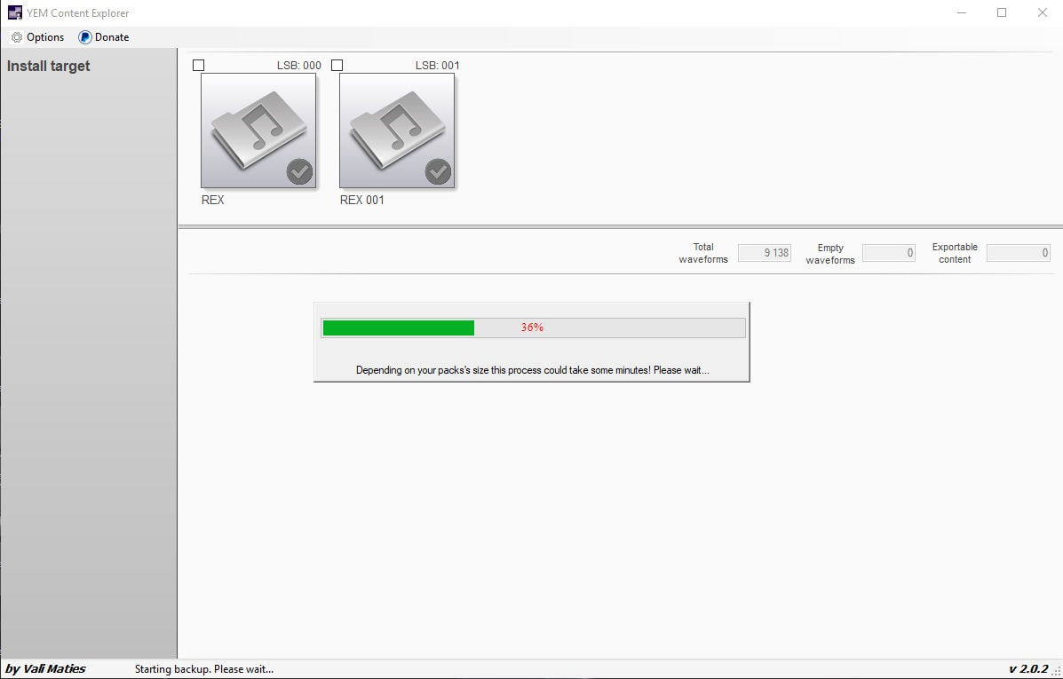 YEM CE Backup progress